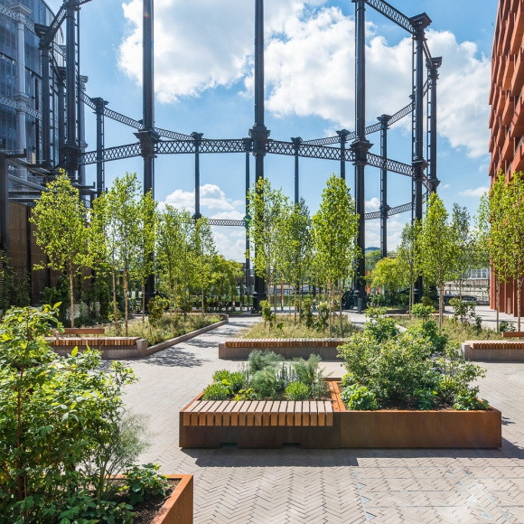 Streer Furniture - Tree Isles - Big Green Bench CorTen, London (UK)